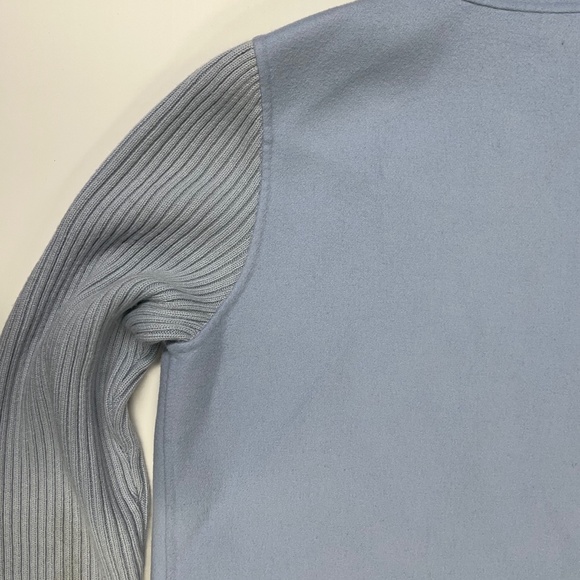 Kinross Baby Blue Wool Cashmere Coat Size Medium GUC - Picture 6 of 7